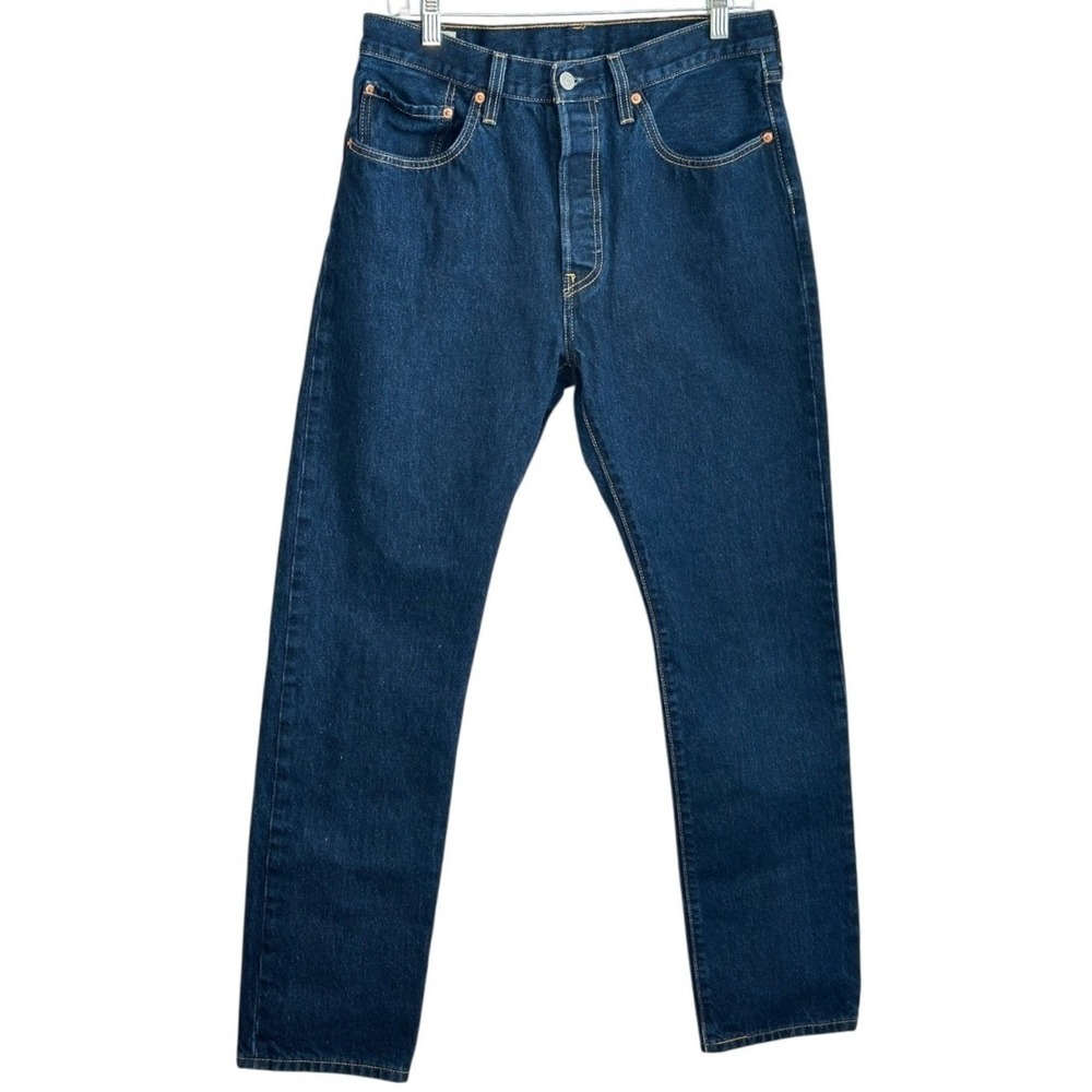 Levi's 501 Original Fit Jean Women Indigo Straight Leg Button Fly Heritage 31/32